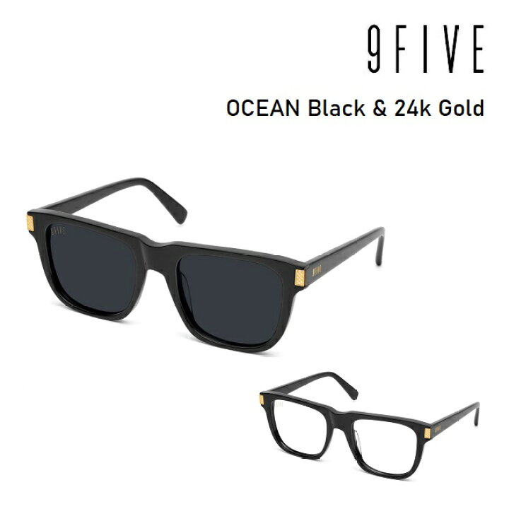 楽天市場】サングラス 9five ナインファイブ OCEAN Black & 24k Gold 