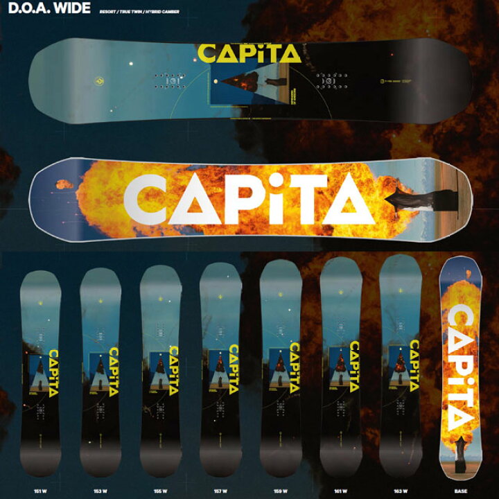 楽天市場】24-25 キャピタ スノーボード CAPITA DOA WIDE ディーオー 