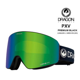 【5/25限定 最大P31倍】ドラゴン ゴーグル DRAGON PXV PREMIUM BLACK/LL J.GREEN (H03) 23-24 JAPAN FIT 国内正規品 スノボ スキー