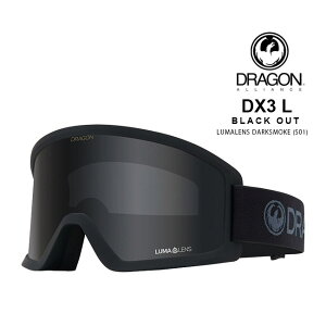 予約 ドラゴン ゴーグル DRAGON DX3L BLACKOUT / LL DARK SMOKE (S01) 23-24 JAPAN FIT 国内正規品 スノボ スキー 眼鏡対応
