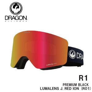 予約 ドラゴン ゴーグル DRAGON R1 PREMIUM BLACKK /J.RED ION (R01) 23-24 JAPAN FIT 国内正規品 スノボ スキー
