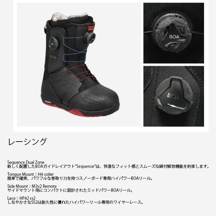 楽天市場】予約 フラックス ブーツ FLUX BOOTS OM-BOA 24-25 ボア 