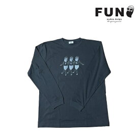 長袖Tシャツ FUN for MODEM DESIGN / Luminous FUN L/S TEE ファン モデムデザイン OJISAN おじさん ロンT 蓄光プリント