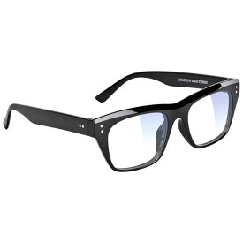 【5/25限定 最大P31倍】ゲーミンググラス GLASSY グラッシー SANTOS Black/Clear Lens Gaming Glasses