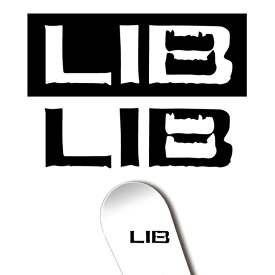 ステッカー LIBTECH / LIB DIE CUT STICKER (17.5x5.5cm) リブテック スノーボード ダイカット カッティングステッカー 切り抜き 冬