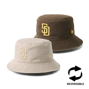�j���[�G�� �o�P�b�g�n�b�g NEWERA Bucket-01 Reversible Hat MLB Padres Ash Brown x Walnut 14744769 �p�h���X ���o�[�V�u�� �n�b�g �o�P�n �t �� �H �~