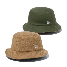 【5/25限定 最大P31倍】ニューエラ バケットハット バケハ NEWERA Bucket-01 Reversible Pile リバーシブル Beige/Olive ベージュ オリーブ パイル生地 タオル地 メンズ レディース