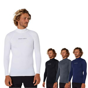 �������b�V���K�[�h OCEAN&EARTH RASH GUARD MENS SCRIPT L/S 50+ UV�v���e�N�V����