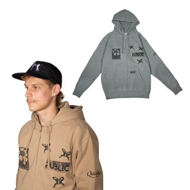 ジップパーカー PUBLIC Sum Zip Hoodie 24-25 パブリック ジップフーディ スノーボード メンズ レディース ユニセックス 春 秋冬