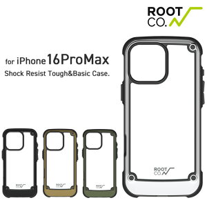 iPhone16ProMax��p�P�[�X ROOT CO. ���[�g �R�[ GRAVITY Shock Resist Tough & Basic Case. iPhone�P�[�X �t�� �H�~