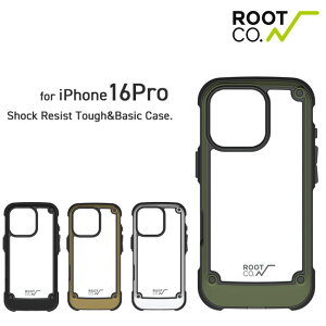 iPhone16Pro��p�P�[�X ROOT CO. ���[�g �R�[ GRAVITY Shock Resist Tough & Basic Case. iPhone�P�[�X �t�� �H�~