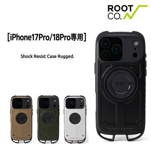 ROOT CO. ���[�g�R�[ GRAVITY Shock Resist Case Rugged. iPhone17Pro iPhone18Pro ���p MagSafe �ϏՌ� iPhone�P�[�X GSRU-4445