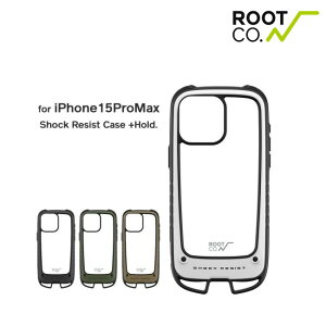 iPhone15ProMax ��p�P�[�X ROOT CO. ���[�g �R�[ GRAVITY Shock Resist Case +Hold. iPhone�P�[�X �t�� �H�~