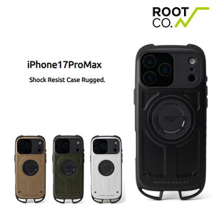 ���[�g�R�[ ROOT CO. iPhone�P�[�X iPhone17ProMax��p GRAVITY Shock Resist Case Rugged �ϏՌ� MagSafe�Ή� �P�[�X ���K�i