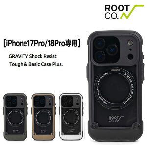 ROOT CO. ���[�g�R�[ GRAVITY Shock Resist Tough & Basic Case Plus. iPhone17Pro iPhone18Pro ���p MagSafe �ϏՌ� iPhone�P�[�X �����O�X�^���h GSTP-4448