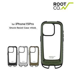 iPhone15Pro ��p�P�[�X ROOT CO. ���[�g �R�[ GRAVITY Shock Resist Case +Hold. iPhone�P�[�X