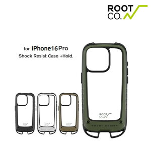 iPhone16Pro ��p�P�[�X ROOT CO. ���[�g �R�[ GRAVITY Shock Resist Case +Hold. iPhone�P�[�X �t�� �H�~