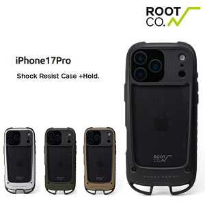 ROOT CO. ���[�g�R�[ iPhone�P�[�X iPhone17 Pro �Ή� GRAVITY Shock Resist +Hold �ϏՌ� �X�g���b�v�Ή� ���K�i