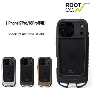 ROOT CO. ���[�g�R�[ GRAVITY Shock Resist Case +Hold. iPhone17Pro iPhone18Pro ���p �ϏՌ� iPhone�P�[�X �J���r�i���[�v
