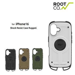 �y�G���g���[��P5�{�ziPhone16��p�P�[�X ROOT CO. ���[�g �R�[ GRAVITY Shock Resist Case Rugged. iPhone�P�[�X �t�� �H�~
