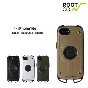 iPhone16e / iPhone17e ���p �P�[�X ROOT CO. ���[�g �R�[ GRAVITY Shock Resist Case Rugged. �}�O�l�b�g�Ή��P�[�X �t�� �H�~