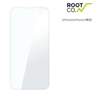 �����K���X�t�B���� iPhone15/16��p ROOT CO. ���[�g �R�[ GRAVITY Tempered Glass Film(�N���A)