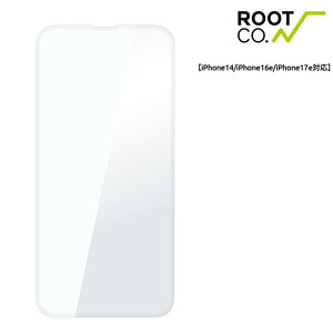 �����K���X�t�B���� iPhone14/iPhone16e/iPhone17e�Ή� ROOT CO. ���[�g �R�[ GRAVITY Tempered Glass Film(�N���A)