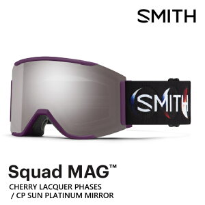 SMITH �S�[�O�� SQUAD MAG �X�J�b�h �}�O CHERRY LACQUER PHASES CP SUN PLATINUM MIRROR 26-27 �N���}�|�b�v JAPAN FIT �A�W�A���t�B�b�g �X�m�[�{�[�h �X�L�[