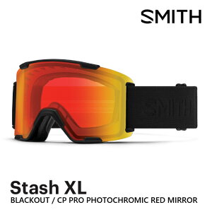 SMITH �X�~�X �S�[�O�� STASH XL BLACK OUT CP PRO PHOTOCHROMIC RED MIRROR 26-27 PRO���������Y �ዾ�Ή� JAPAN FIT ���K�i