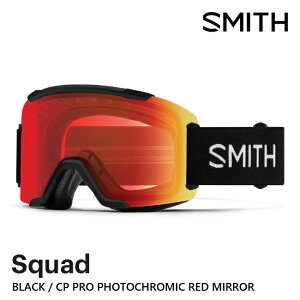 SMITH �X�~�X �S�[�O�� SQUAD BLACK CP PRO PHOTOCHROMIC RED MIRROR 26-27 PRO���������Y JAPAN FIT �X�m�[�{�[�h �X�L�[ ���K�i