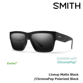 サングラス スミス SMITH Lineup Matte Black CP-Polar Black 偏光レンズ スポーツサングラス スノーボード スキー 登山 アウトドア 釣り フィッシング