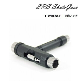 【4/25限定最大P29倍】スケートボード 工具 SRS SKATEGEAR T-WRENCH T型レンチ BLACK SK8 スケボースケボー工具 Tレンチ T字レンチ