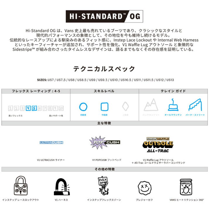 楽天市場】予約 バンズ VANS ハイスタンダード OG HI-STANDARD OG 