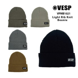 【4/25限定最大P29倍】ベスプ VESP LIGHT RIB KNIT BEANIE VPMB1021 23-24 スノーボード ニット帽 帽子 防寒