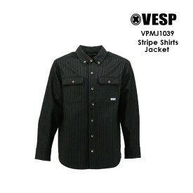 【4/25限定最大P29倍】べスプ VESP STRIPE SHIRTS JACKET VPMJ1039 23-24 スノーボードウェア ジャケット ウェアー