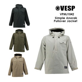 【4/25限定最大P29倍】べスプ VESP SIMPLE ANORAK PULLOVER JACKET VPMJ1042 23-24 スノーボードウェア ジャケット ウェアー