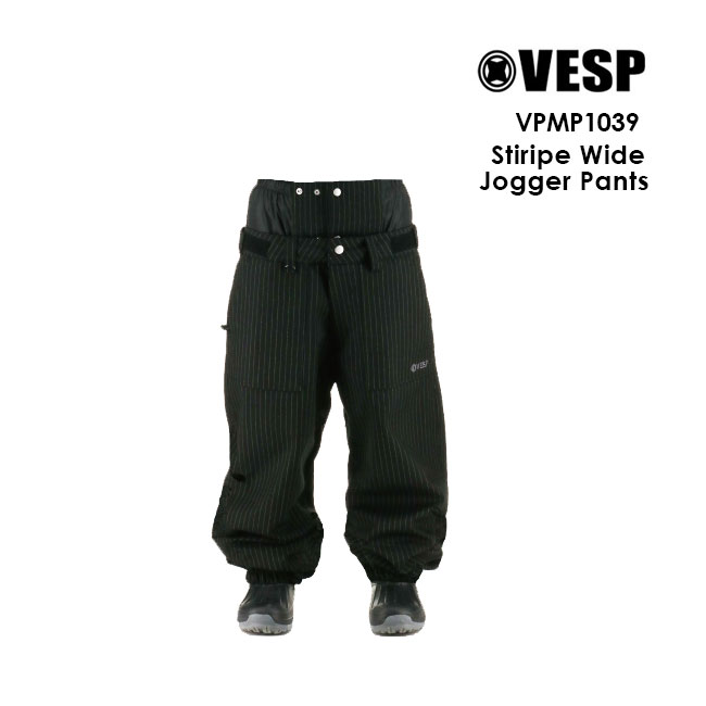 予約 べスプ VESP STRIPE WIDE JOGGER PANTS VPMP1039 23-24 カーゴパンツ スノーボード ウェアー スノボーウェア メンズ レディース