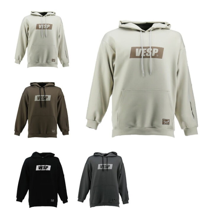 楽天市場】べスプ 撥水 パーカー VESP BOX LOGO STETCH KNIT PARKA 