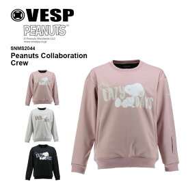 予約 VESP スノーボード ウェア ピーナッツ クルーネック Peanuts Collaboration Crew SNMS2044 26-27 メンズ レディース ベスプ 防水 正規品