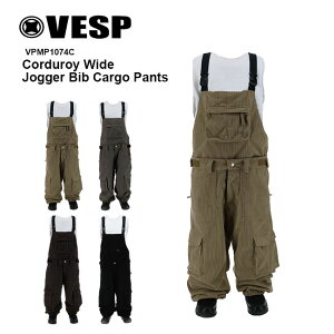 �\�� VESP �X�m�[�{�[�h �E�F�A �p���c Corduroy Wide Jogger Bib Cargo Pants VPMP1074C 26-27 �����Y ���f�B�[�X �x�X�v �h�� ���� ���K�i