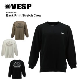予約 VESP スノーボード ウェア クルーネック Back Print Stretch Crew VPMS1045 26-27 メンズ レディース ベスプ 防水 撥水 正規品