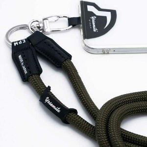 ���o�C���X�g���b�v ���U�[ YOSEMITE ���Z�~�e MOBILE STRAP LEATHER / MILITARY KHAKI �X�}�z�X�g���b�v �N���C�~���O���[�v �t�� �H�~