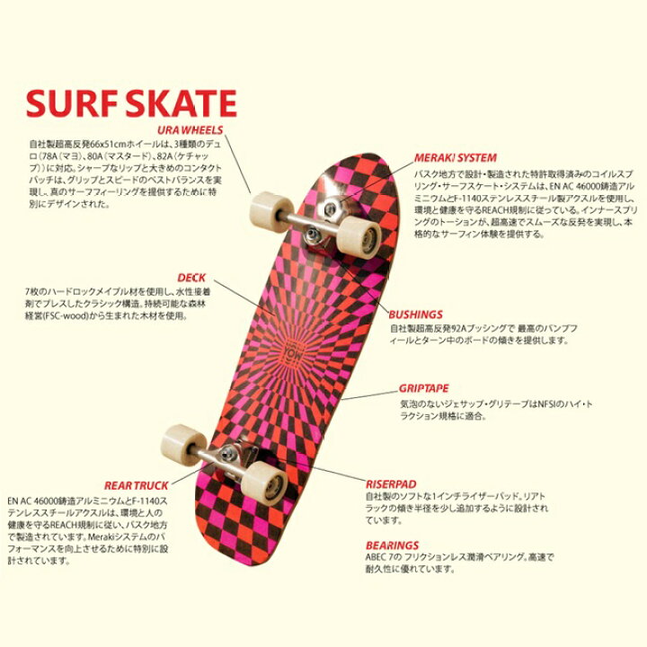 楽天市場】サーフスケート YOW ヤウ J-Bay 33 SURF SKATE 陸トレ 