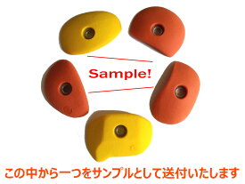 【低VOCで室内利用 / お子様のご利用も安心】クライミングホールド サンプル 1個 取り付け用ボルト付属 日本製 ボルダリング トレーニング ロッククライミング インテリア 子供 ポリウレタン製 ※ 他の商品との同梱・日時指定不可商品です。