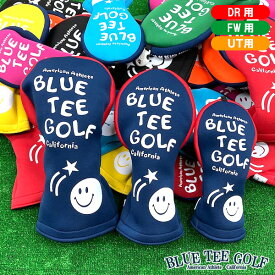 【土日祝も発送】ブルーティーゴルフ ストレッチ ヘッドカバー 4点セット HC-034 BLUE TEE GOLF