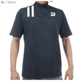 スーパーSALE P5倍【6/4(火)20時-5(水)】【土日祝も発送】ブリヂストンゴルフ メンズ B-02 4WAYストレッチ 半袖モックネックシャツ AGM11A