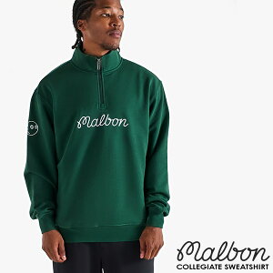 2P5{y12/1()܂Łzyyjz }{St n[tWbv XEFbg g[i[ Malbon Golf COLLEGIATE SWEATSHIRT M-9419