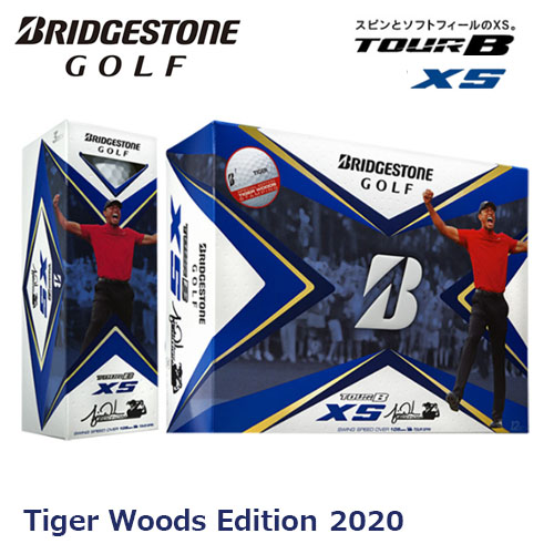 【数量限定品】【USモデル】 ブリヂストンゴルフ TOUR B XS 2020年モデル タイガーウッズ エディション ゴルフボール 1 ダース  [12球入り] | Golkin（ゴルフマートキング）