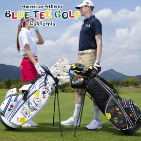 【土日祝も発送】ブルーティーゴルフ スマイル＆カート スタンドキャディバッグ BLUE TEE GOLF CB-008
