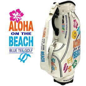 【土日祝も発送】ブルーティーゴルフ ALOHA ON THE BEACH カートキャディバッグ BLUE TEE GOLF CB-009
